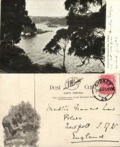australia, NSW, SYDNEY, Cremorne, Mosman's Bay, Aboriginal Fire by Friction 1906