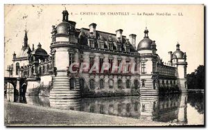 Old Postcard Chateau De Chantilly The Facade North East