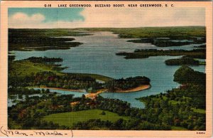 Postcard WATER SCENE Greenwood South Carolina SC AM1653