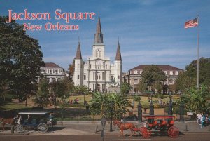 America Postcard - Jackson Square, New Orleans, Louisiana RRR213