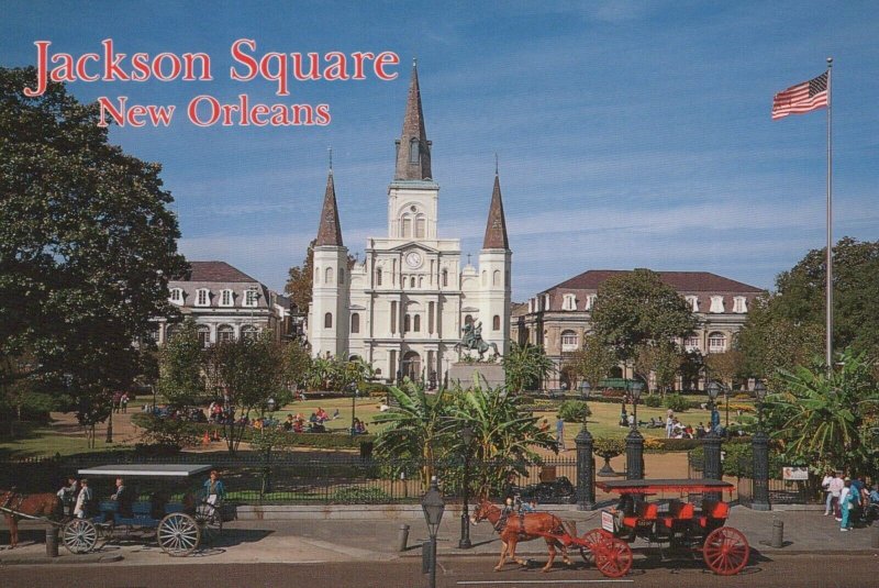 America Postcard - Jackson Square, New Orleans, Louisiana RRR213