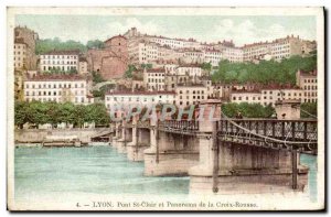 Old Postcard Lyon Pont St Clair And Panorama De La Croix Rousse