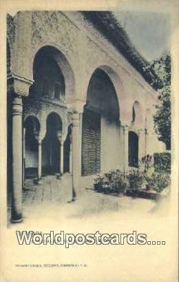 Generalife Galeria Exterior, Granada Spain Tarjeta Postal Unused 