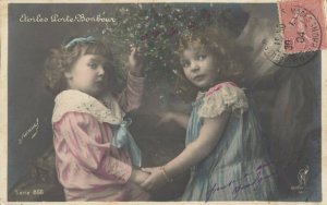 RP: 2 kids with Mistletoe , 1904