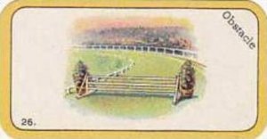 Carreras Vintage Cigarette Card Greyhound Racing No 26 Obstacle  1926