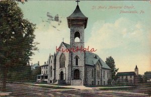 Postcard St Ann's Memorial Church Phoenixville PA 1910