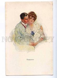 189714 Happyness LOVERS Bouquet VIOLETS by FISHER Vintage PC