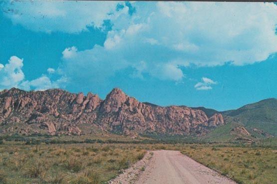 Dragoon Mountains Highway 80 Tombstone Arizona Postcard