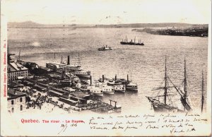 Canada Quebec The River Le Fleuve Vintage Postcard C075