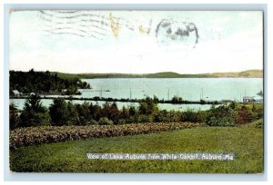1909 View Of Lake Auburn From White Oakhill Auburn Maine ME Antique Postcard