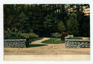 Entrance to Rollins Park Concord N.H. New Hampshire Postcard