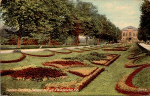 Pennsylvania Philadelphia Fairmount Park Sunken Gardens 1912