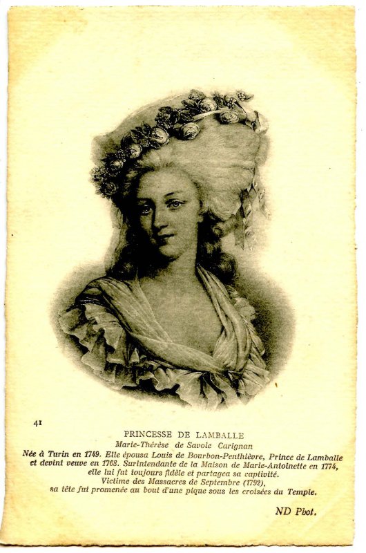 Princesse De Lamballe