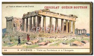 Chromo Chocolate Guerin Boutron has athenes visit to the Parthenon and the & ...