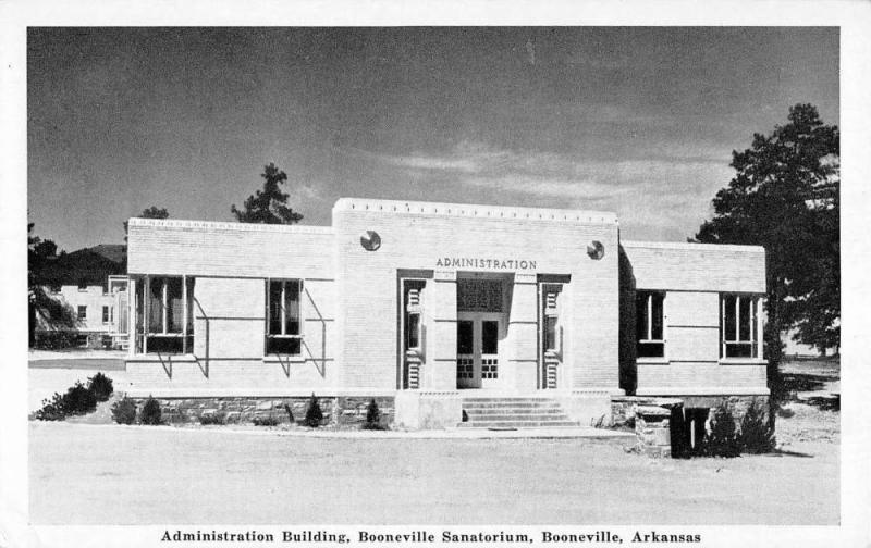 Booneville Arkansas Sanatorium Admin Building Antique Postcard K90799