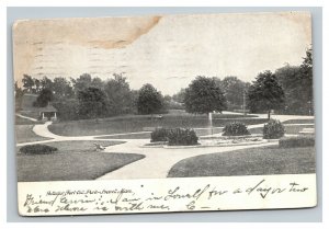 Vintage 1907 Photo Postcard Interior of Fort Hill Park Lowell Massachusetts