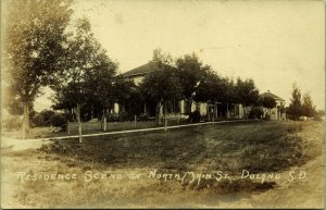 RPPC Residence North Main Street Doland South Dakota Real Photo Postcard 1903