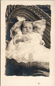 Belgrade Minnesota RPPC Darling Baby Gladys Hendrickson c1913 Postcard W1
