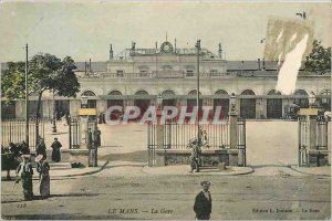 Old Postcard LE MANS-STATION