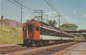 Canadian National Railway Electric Commuter Cars At Mt Royal 22 June 1970