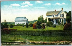A Handsome Residence Farm Near Middleton MI c1908 Vintage Postcard D05
