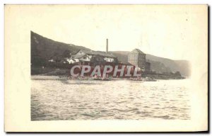 PHOTO CARD Boats near d & # 39un lake (Annecy?)