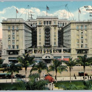 c1910s San Diego CA Grant Hotel Plaza Park Tour Bus Car Trolley Expo Cancel A189