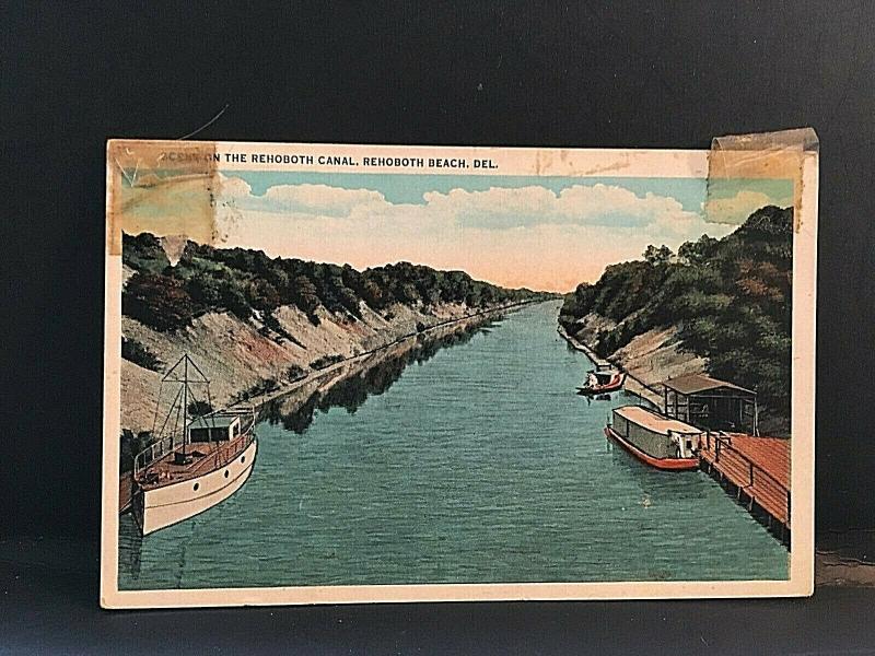 Postcard Scene on Rehobeth Canal in Rehobeth Beach, DE.   T3