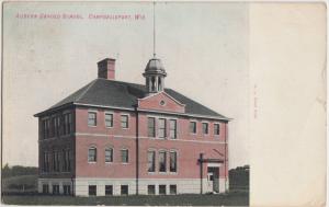 Wisconsin Wi Postcard 1910 CAMPBELLSPORT Auburn Graded School