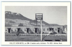 c1940's Valley View Motel with 8 Modern Units Helena Montana MT Vintage Postcard