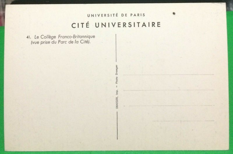 France Paris Cite Universitaire Le College Franco-Britannique - unposted