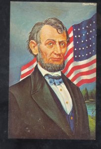 UNITED STATES PRESIDENT ABRAHAM LINCOLN POSTCARD