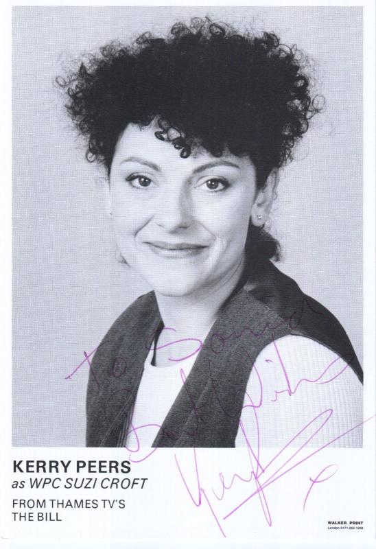 Kerry Peers as WPC Suzi Croft The Bill Vintage Hand Signed Cast Card Photo
