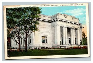 Vintage 1937 Postcard Memorial Hall University of Michigan Ann Arbor Michigan