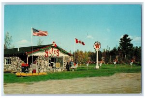 c1960 First US Post Office Headquarters Gifts Shop Christmas Michigan Postcard 