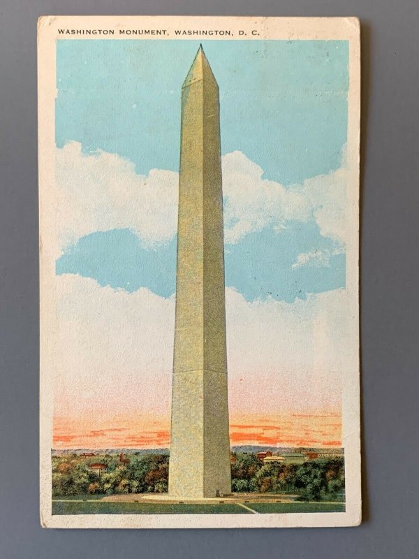 Washington Monument Washington DC Litho Postcard A1197091542