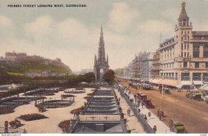 EDINBURGH, Scotland, 1900-1910s; Princes Street Looking West