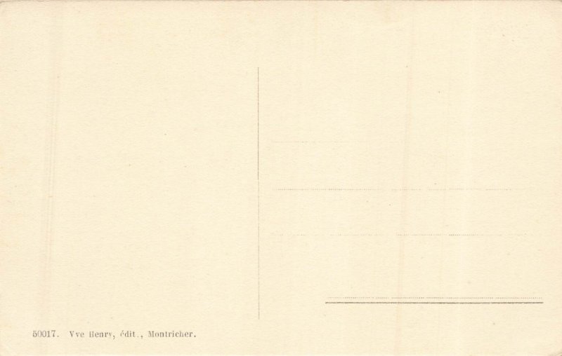 Vintage Montricher Le Château Switzerland Divided Back Postcard