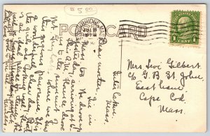 RPPC~Massachusetts~Looking North From Greylock Mt~PM 1929~Real Photo Postcard