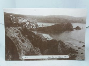 Hope Cove and Shippens 1938 Devon Unused Vintage Repro Postcard