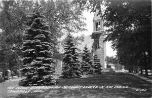 Postcard 1947 Wisconsin Cambridge Oldest Scandinavia Methodist Church WI24-1991