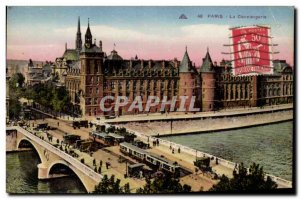 Paris Old Postcard concierge