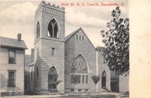 Main Street ME Church Barnesville Ohio 1909 postcard