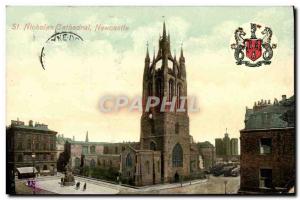 Postcard Old St Nicholas Cathedral in Newcastle