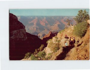 Postcard On Bright Angel Trail, Grand Canyon National Park, Arizona