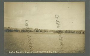 Daviston SOUTH DAKOTA RP 1910 BASEBALL GAME Perkins County GHOST TOWN DPO RARE!!