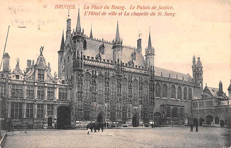 La Place du Bourg Bruges Belgium Unused 