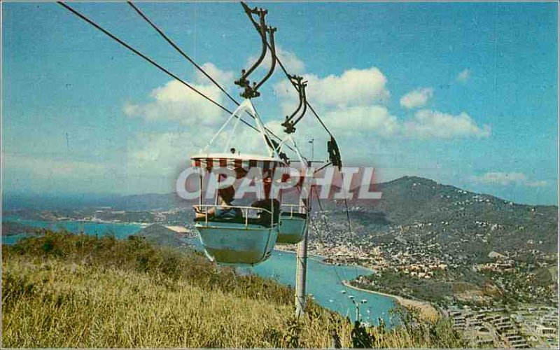 Modern Postcard Virgin Islands St. Thomas Tram Ride of the top enjoy a cool d...