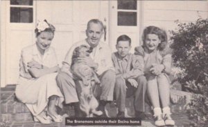 Tom Brennan and Family At Their Encino Home Brennan's Breakfast In Holly...