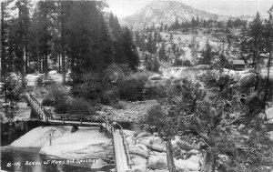 Postcard RPPC California Scene Mono Hot Springs B-109 Pine Cone Shoppe 23-9374